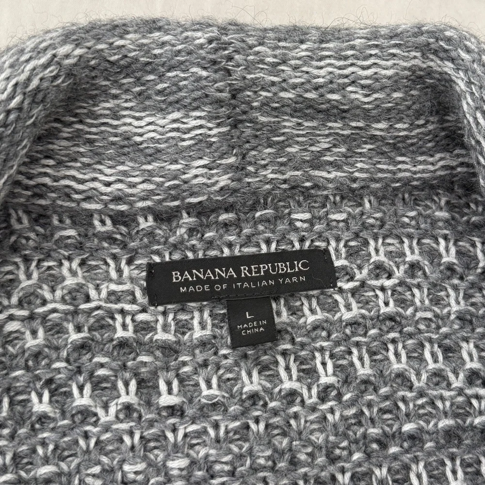 BANANA REPUBLIC Fringe Cardigan R. $168 - Picture 2 of 11